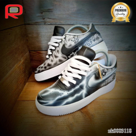 AF 1 Grey Brick Art Custom Shoes Sneakers - nk0003118