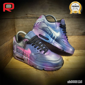 AM 90 Galaxy Custom Shoes Sneakers - nk0003125