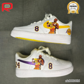 AF 1 Lebron LA Lakers Custom Shoes Sneakers - nk0003085