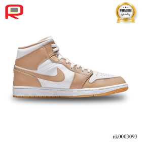 AJ 1 Mid Tan Gum Shoes Sneakers - nk0003093