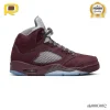 AJ 5 Burgundy Shoes Sneakers - nk0003082
