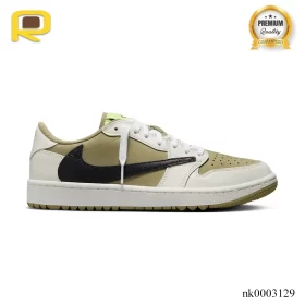 Travis Scott x AJ 1 Low Golf Neutral Olive Shoes Sneakers – nk0003129