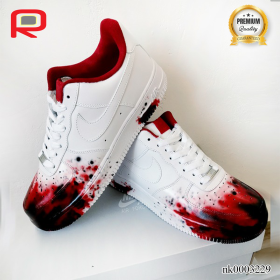 AF 1 Black Viva Magenta Art Custom Shoes Sneakers - nk0003229