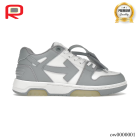 OW Out Of Office OOO Low TopsGrey White Shoes Sneakers  - ow0000001