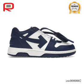 OW Out Of Office OOO Low Tops Dark Blue White Shoes Sneakers - ow0000002