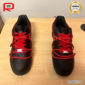 AF 1 Red Bottom, Rope Laced Custom Shoes Sneakers - nk0003218