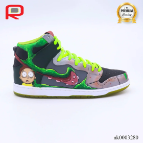 SB Dunk High Rick&Morty Custom Shoes Sneakers - nk0003280