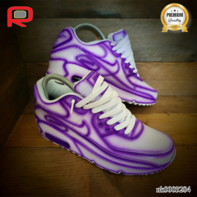 AM 90 Purple Cartoon Custom Shoes Sneakers - nk0003284