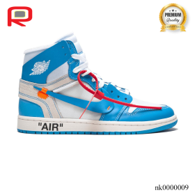 OW x AJ 1 High OG UNC Shoes Sneakers – nk0000009