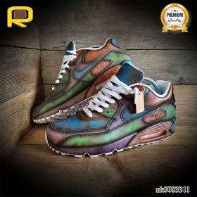AM 90 Distressed Vintage Custom Shoes Sneakers - nk0003311