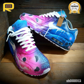 AM 90 Solar Drip Custom Shoes Sneakers - nk0003312