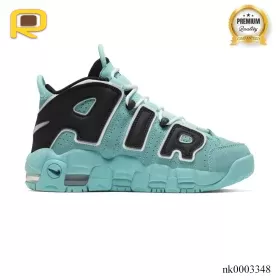 More Uptempo Aqua Blue Shoes Sneakers - nk0003348