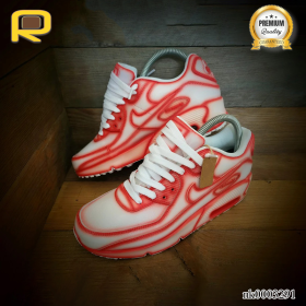 AM 90 Red Cartoon Custom Shoes Sneakers - nk0003291