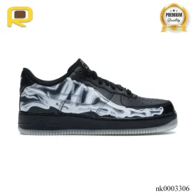 AF 1 Low Black Skeleton Halloween Shoes Sneakers – nk0003306