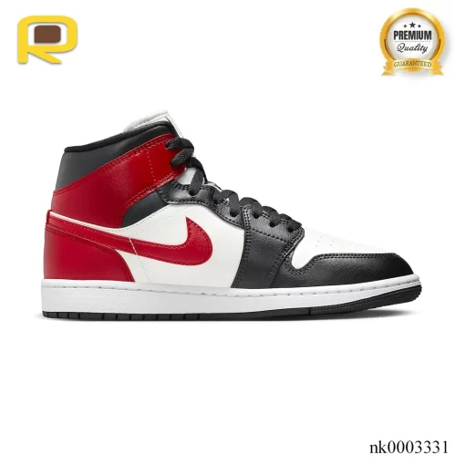 AJ 1 Mid Black Toe Shoes Sneakers - nk0003331