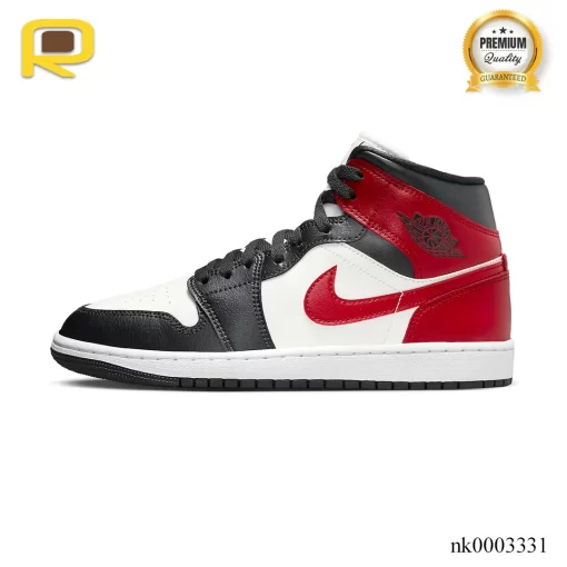 AJ 1 Mid Black Toe Shoes Sneakers - nk0003331 - Image 2