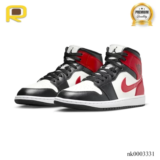 AJ 1 Mid Black Toe Shoes Sneakers - nk0003331 - Image 3