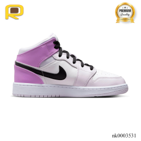 AJ 1 Mid Barely Grape Shoes Sneakers - nk0003531