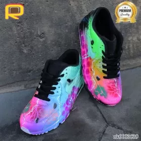 AM 90 Graffiti Airbrush " UNIKAT " Custom Shoes Sneakers - nk0003539