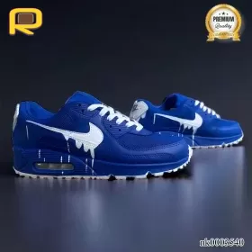 AM 90 Blue Wave Drip Edition Custom Shoes Sneakers - nk0003540