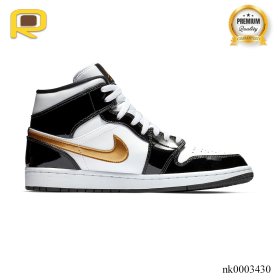 AJ 1 Mid SE Black/Gold Shoes Sneakers - nk0003430