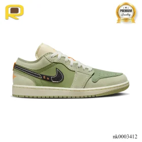 AJ 1 Low SE Craft Light Olive Shoes Sneakers - nk0003412