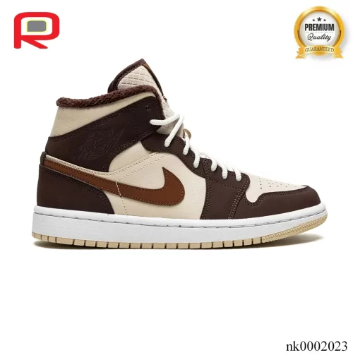 AJ 1 Mid SE Brown Basalt Oatmeal Shoes Sneakers - nk0002023