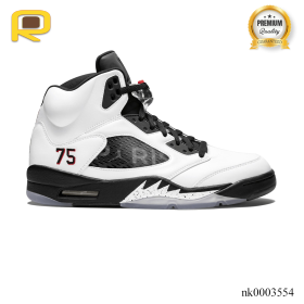 AJ 5 Retro Paris Saint-Germain White Shoes Sneakers - nk0003554