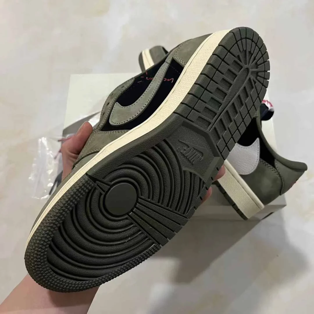 AJ 1 Low OG x Travis Scott Black Olive Shoes Sneakers - nk0003548 - Image 11