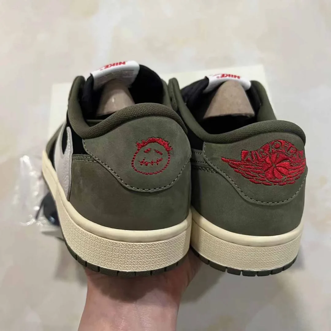 AJ 1 Low OG x Travis Scott Black Olive Shoes Sneakers - nk0003548 - Image 13