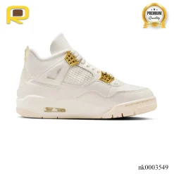 AJ 4 Sail Metallic Gold Shoes Sneakers - nk0003549