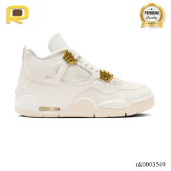 AJ 4 Sail Metallic Gold Shoes Sneakers - nk0003549