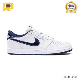 AJ 1 Low '85 Metallic Blue Shoes Sneakers - nk0003844