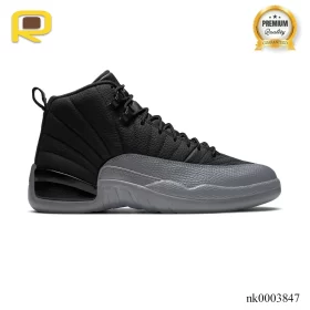 AJ 12 Black/Wolf Grey Shoes Sneakers - nk0003847