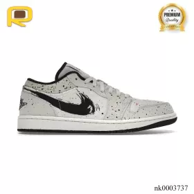 AJ 1 Low Brushstroke Shoes Sneakers - nk0003737