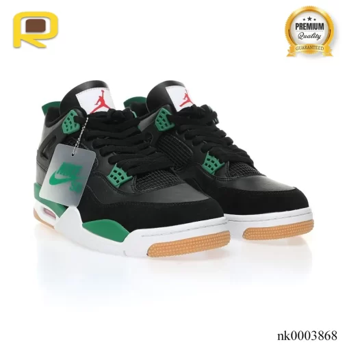 SB x AJ 4 Black Green Shoes Sneakers - nk0003868 - Image 6