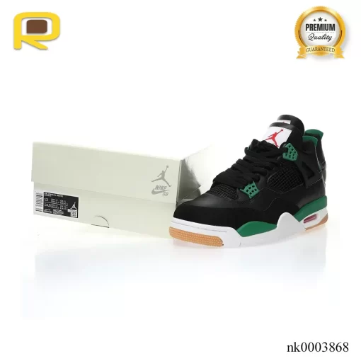 SB x AJ 4 Black Green Shoes Sneakers - nk0003868 - Image 8