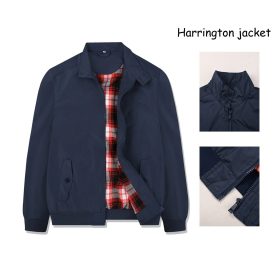 Men’s Bomber Jacket Fashion Casual Harrington Jacket Spring