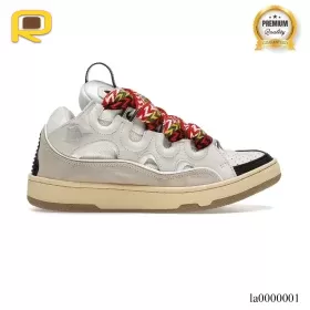 Lanvin Leather Curb White Ivory Shoes Sneakers - la0000001