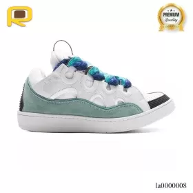 Lanvin Curb Sneaker White Blue Shoes Sneakers - la0000008