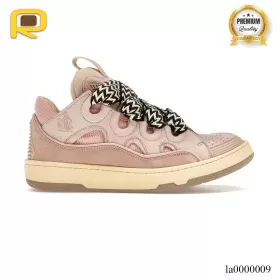 Lanvin Leather Curb Pink Gum Shoes Sneakers - la0000009