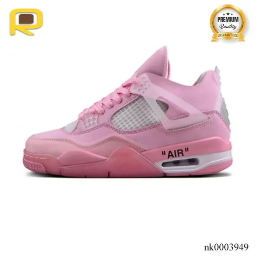 OW X AJ 4 Pink Shoes Sneakers - nk0003949 - Image 2