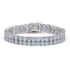 High Quality Bling Tennis Bracelet 2 Rows AAA+ CZ Charm Bracelets