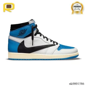 Travis Scott x Fragment x AJ 1 High "Military Blue" Shoes Sneakers - nk0001586