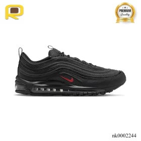 AM 97 Black University Red Shoes Sneakers - nk0002244
