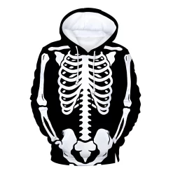 Halloween Skull 3D Printed Hoodies