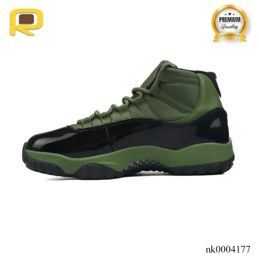 AJ 11 Retro Olive and Black Shoes Sneakers - nk0004177 - Image 2