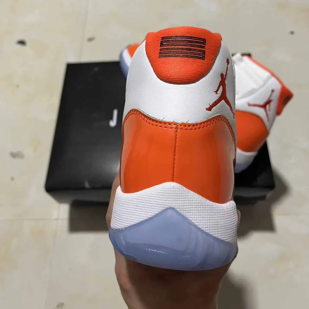 AJ 11 White Orange Shoes Sneakers - nk0004210 - Image 3