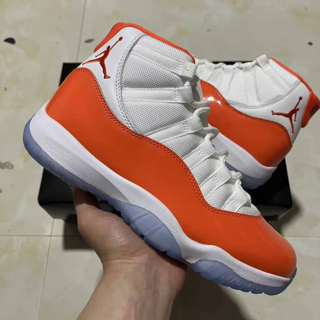AJ 11 White Orange Shoes Sneakers - nk0004210 - Image 4