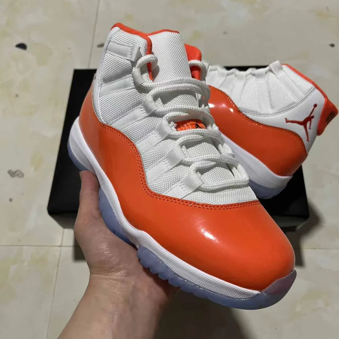 AJ 11 White Orange Shoes Sneakers - nk0004210 - Image 5